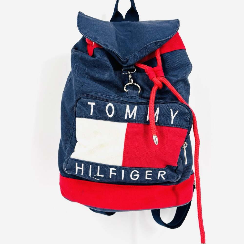 VINTAGE 1997 Tommy Hilfiger backpack drawstring sack